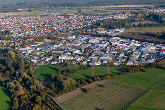 Industriegebiet Benzstraße, Industriestraße, Siemensstraße, Kruppstraße Junkersring, Dieselstraße im Ortsteil Eggenstein in Eggenstein-Leopoldshafen im Bundesland Baden-Württemberg, Deutschland