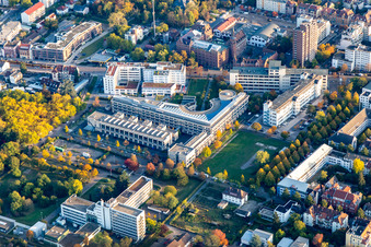 Max Rubner Institut, PTV Group und Technologiefabrik Karlsruhe im Ortsteil Oststadt im Bundesland Baden-Württemberg, Deutschland