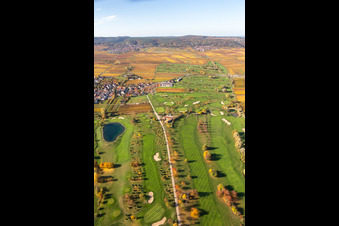 Gelände des Golfplatz Golfgarten Deutsche Weinstraße - Dackenheim - GOLF absolute in Dackenheim im Bundesland Rheinland-Pfalz, Deutschland von oben