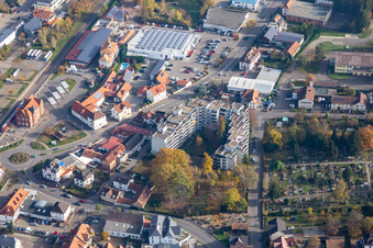 Marktstraße Friedhofstr in Bad Bergzabern im Bundesland Rheinland-Pfalz, Deutschland