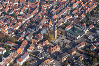 Kirche am Meßplatz in Bad Bergzabern im Bundesland Rheinland-Pfalz, Deutschland