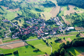 Dietenhausen von Osten in Keltern im Bundesland Baden-Württemberg, Deutschland