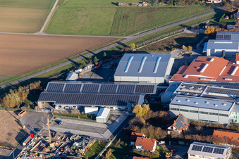 Gewerbegebiet Im Gereut in Hatzenbühl im Bundesland Rheinland-Pfalz, Deutschland von oben gesehen