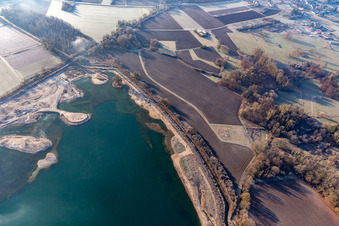 Neuburg am Rhein im Bundesland Rheinland-Pfalz, Deutschland von oben
