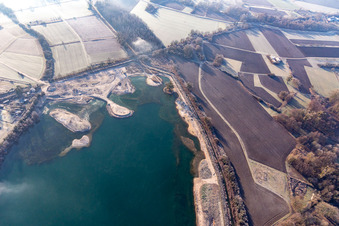 Epple See am Tankgraben in Neuburg am Rhein im Bundesland Rheinland-Pfalz, Deutschland