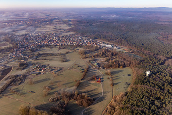 Luftaufnahme von Berg im Bundesland Rheinland-Pfalz, Deutschland