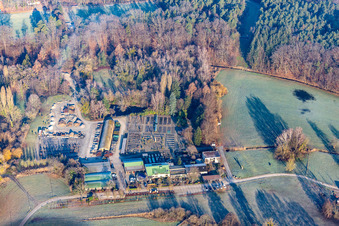 Schrägluftbild von Berg im Bundesland Rheinland-Pfalz, Deutschland