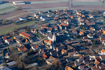 Eglise Sainte-Marguerite de Niederlauterbach im Bundesland Bas-Rhin, Frankreich