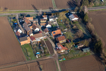 Freckenfeld im Bundesland Rheinland-Pfalz, Deutschland vom Flugzeug aus