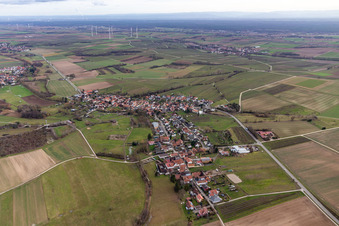 Luftbild von Oberhausen im Bundesland Rheinland-Pfalz, Deutschland