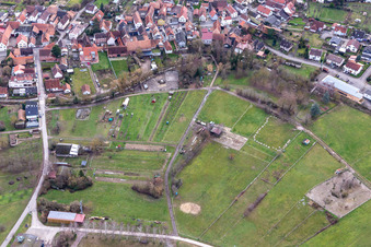 Luftaufnahme von Oberhausen im Bundesland Rheinland-Pfalz, Deutschland