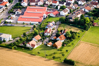Luftbild von Ortsteil Stupferich in Karlsruhe im Bundesland Baden-Württemberg, Deutschland