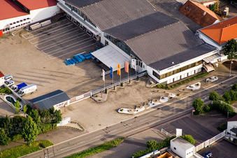 Stupferich, Vogelsitze GmbH, Kleinsteinbacherstraße 44 in Karlsruhe im Bundesland Baden-Württemberg, Deutschland von oben gesehen