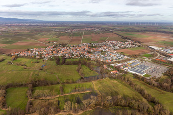 Rohrbach im Bundesland Rheinland-Pfalz, Deutschland von einer Drohne aus