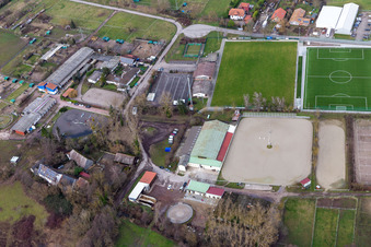 Luftaufnahme von Reit- und Fahrverein e.V im Ortsteil Billigheim in Billigheim-Ingenheim im Bundesland Rheinland-Pfalz, Deutschland