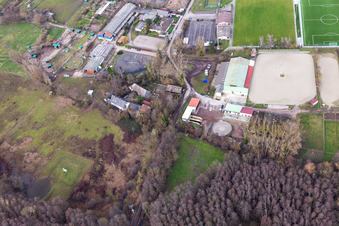 Schrägluftbild von Reit- und Fahrverein e.V im Ortsteil Billigheim in Billigheim-Ingenheim im Bundesland Rheinland-Pfalz, Deutschland