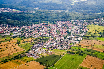 Luftbild von Reichenbach von Osten in Waldbronn im Bundesland Baden-Württemberg, Deutschland