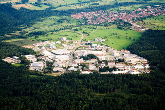 Ittersbach, Industriegebiet im Ortsteil Im Stockmädle in Karlsbad im Bundesland Baden-Württemberg, Deutschland
