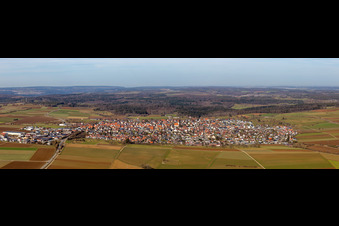 Panoram in Deckenpfronn im Bundesland Baden-Württemberg, Deutschland