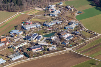 Dorfkern an den See- Uferbereichen und Dorfgemeinschaft Tennental in Deckenpfronn im Bundesland Baden-Württemberg, Deutschland