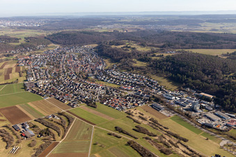 Luftbild von Aidlingen im Bundesland Baden-Württemberg, Deutschland