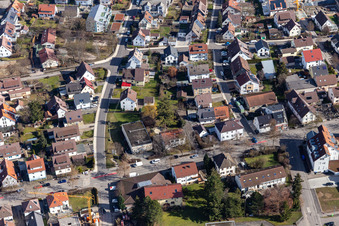 Martin-Luther-Straße in Renningen im Bundesland Baden-Württemberg, Deutschland