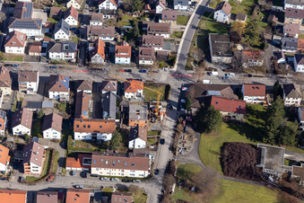 Bahnhofstr in Renningen im Bundesland Baden-Württemberg, Deutschland
