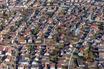 Blumenstr in Renningen im Bundesland Baden-Württemberg, Deutschland