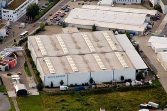Luftbild von Reifen Räder im Ortsteil Im Stockmädle in Karlsbad im Bundesland Baden-Württemberg, Deutschland