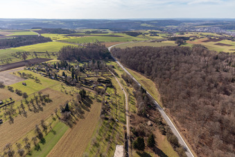 Kleingärten in Renningen im Bundesland Baden-Württemberg, Deutschland