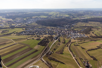 Ortsteil Schafhausen in Weil der Stadt im Bundesland Baden-Württemberg, Deutschland von oben