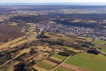 Luftaufnahme von Aidlingen im Bundesland Baden-Württemberg, Deutschland