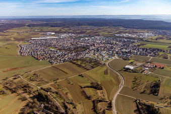 Luftbild von Gärtringen im Bundesland Baden-Württemberg, Deutschland