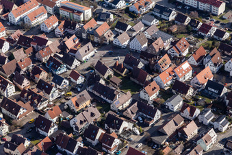 Marktplatz in Gärtringen im Bundesland Baden-Württemberg, Deutschland