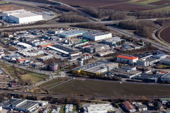 Industriegebiet in Gärtringen im Bundesland Baden-Württemberg, Deutschland