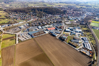 Gewerbegebeit Benzstraße in Herrenberg im Bundesland Baden-Württemberg, Deutschland