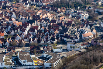 Seeländerplatz in Herrenberg im Bundesland Baden-Württemberg, Deutschland