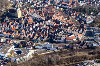 Küfergasse in Herrenberg im Bundesland Baden-Württemberg, Deutschland
