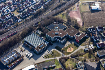 Luftbild von Andreae Gymnasium in Herrenberg im Bundesland Baden-Württemberg, Deutschland