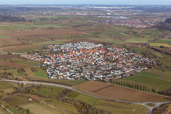 Affstätt von Süden in Herrenberg im Bundesland Baden-Württemberg, Deutschland