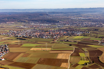 Kuppingen von Norden in Herrenberg im Bundesland Baden-Württemberg, Deutschland