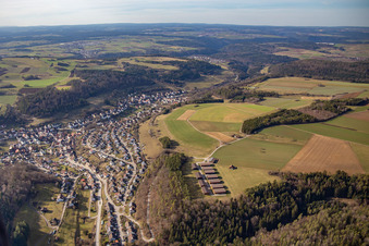 Schrägluftbild von Ortsteil Sulz am Eck in Wildberg im Bundesland Baden-Württemberg, Deutschland