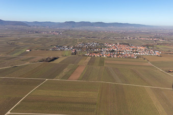 Ortsteil Mörzheim in Landau in der Pfalz im Bundesland Rheinland-Pfalz, Deutschland aus der Drohnenperspektive