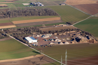 Recyclinghof in Plankstadt im Bundesland Baden-Württemberg, Deutschland