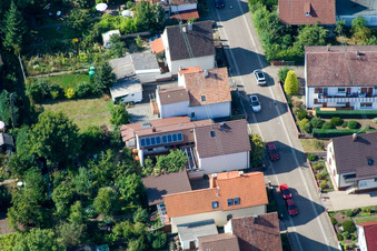 Waldstr in Kandel im Bundesland Rheinland-Pfalz, Deutschland von oben