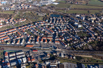 Bahnhof St. Ilgen/Sandhause im Ortsteil Sankt Ilgen in Leimen im Bundesland Baden-Württemberg, Deutschland