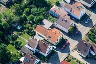 Waldstr in Kandel im Bundesland Rheinland-Pfalz, Deutschland von oben gesehen
