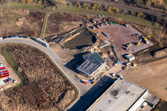 Neubau für die Bundespolizei in Kandel im Bundesland Rheinland-Pfalz, Deutschland