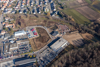 Kandel im Bundesland Rheinland-Pfalz, Deutschland aus der Luft