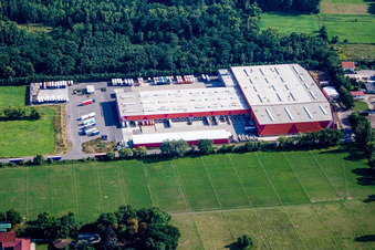 Luftbild von Hornbach Logistikzentrum im Ortsteil Dreihof in Essingen im Bundesland Rheinland-Pfalz, Deutschland